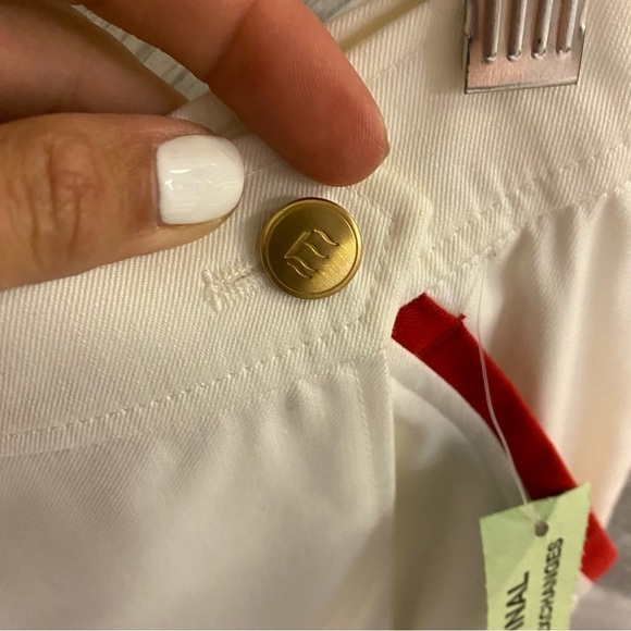 Escada Sport | Skort In White With Red Accents Size 36 NEW - Picture 6 of 8